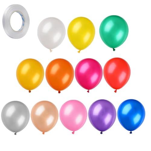 12 StüCk Luftballons Groß, 36 Zoll/90 Cm GroßE Luftballons, Luftballon Groß ß Mit 10m Ballonband, Geeignet Zum Dekorieren Von Partys, HinzufüGen Von Farbe Und AtmosphäRe von ZXJLWR