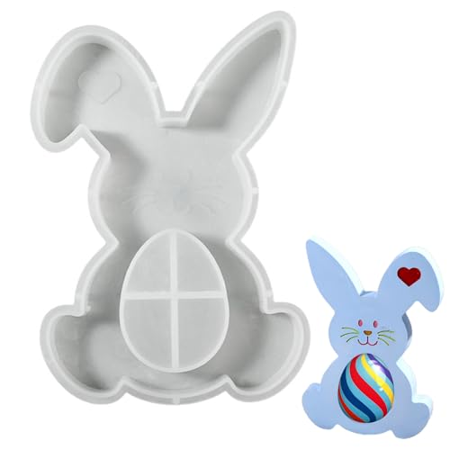 Gießformen Silikon Ostern, 19cm Silikonformen Gießformen Hase, DIY Silikonformen Gießformen, Exquisit Silikonform Hase, Giessformen Handwerk Hase für Ostern Kreative Geschenke Gießformen Silikon Ostern, 19cm Silikonformen Gießformen Hase, DIY Silikonformen Gießformen, Exquisit Silikonform Hase, Giessformen Handwerk Hase für Ostern Kreative Geschenke von ZXJLWR