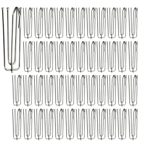 ZXJLWR Gardinenhaken Metall, 50 Stück Vorhanghaken Edelstahlfarben, 4-Zinken Pinch Faltenhaken, Vorhang Haken Metall, Curtain Hooks Für Gardinen Und Vorhangringschienen ZXJLWR Gardinenhaken Metall, 50 Stück Vorhanghaken Edelstahlfarben, 4-Zinken Pinch Faltenhaken, Vorhang Haken Metall, Curtain Hooks Für Gardinen Und Vorhangringschienen von ZXJLWR