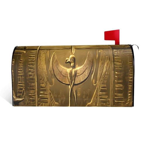 Ägypten Hieroglyphen – Druck wasserdichte Stoffbriefkastenabdeckung mit Magnetverschluss – anpassbare dekorative Hülle für Briefkästen im Freien – passend für 64,8 x 53,3 cm Ägypten Hieroglyphen – Druck wasserdichte Stoffbriefkastenabdeckung mit Magnetverschluss – anpassbare dekorative Hülle für Briefkästen im Freien – passend für 64,8 x 53,3 cm von ZXMDZTSS