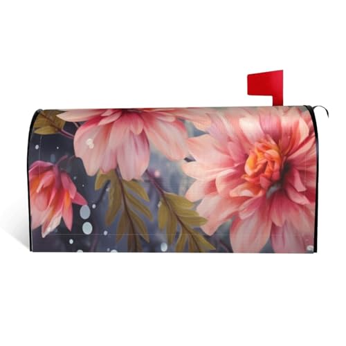 Briefkastenabdeckung mit Blumenmuster, wasserdicht, mit Magnetverschluss, anpassbare dekorative Hülle für Briefkästen im Freien, passend für 53,3 x 45,7 cm Briefkastenabdeckung mit Blumenmuster, wasserdicht, mit Magnetverschluss, anpassbare dekorative Hülle für Briefkästen im Freien, passend für 53,3 x 45,7 cm von ZXMDZTSS