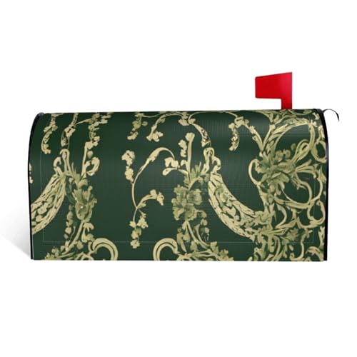 Briefkastenabdeckung mit Blumenmuster, wasserdicht, mit Magnetverschluss, anpassbare dekorative Hülle für Briefkästen im Freien, passend für 64,8 x 53,3 cm Briefkastenabdeckung mit Blumenmuster, wasserdicht, mit Magnetverschluss, anpassbare dekorative Hülle für Briefkästen im Freien, passend für 64,8 x 53,3 cm von ZXMDZTSS