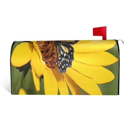 Briefkastenabdeckung mit Schmetterlingsdruck, wasserdicht, mit Magnetverschluss, anpassbare dekorative Hülle für Briefkästen im Freien, passend für 64,8 x 53,3 cm Briefkastenabdeckung mit Schmetterlingsdruck, wasserdicht, mit Magnetverschluss, anpassbare dekorative Hülle für Briefkästen im Freien, passend für 64,8 x 53,3 cm von ZXMDZTSS