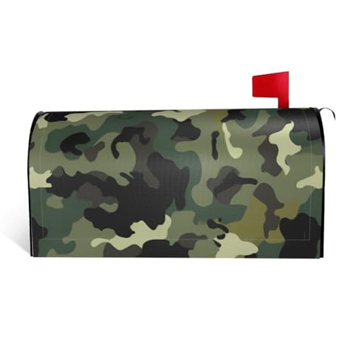 Camouflage-Muster – Druck wasserdichte Stoff-Briefkastenabdeckung mit Magnetverschluss – anpassbare dekorative Hülle für Outdoor-Briefkästen – passend für 64,8 x 53,3 cm Camouflage-Muster – Druck wasserdichte Stoff-Briefkastenabdeckung mit Magnetverschluss – anpassbare dekorative Hülle für Outdoor-Briefkästen – passend für 64,8 x 53,3 cm von ZXMDZTSS