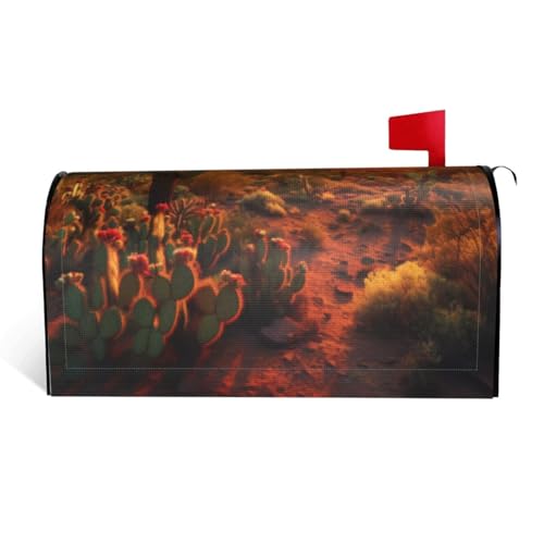 Desert Sunset – Druck wasserdichte Stoffbriefkastenabdeckung mit Magnetverschluss – anpassbare dekorative Hülle für Briefkästen im Freien – passend für 64,8 x 53,3 cm Desert Sunset – Druck wasserdichte Stoffbriefkastenabdeckung mit Magnetverschluss – anpassbare dekorative Hülle für Briefkästen im Freien – passend für 64,8 x 53,3 cm von ZXMDZTSS