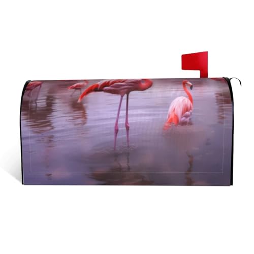 Flamingos Briefkastenabdeckung aus wasserdichtem Stoff mit Magnetverschluss, anpassbare dekorative Hülle für Briefkästen im Freien, passend für 53,3 x 45,7 cm Flamingos Briefkastenabdeckung aus wasserdichtem Stoff mit Magnetverschluss, anpassbare dekorative Hülle für Briefkästen im Freien, passend für 53,3 x 45,7 cm von ZXMDZTSS