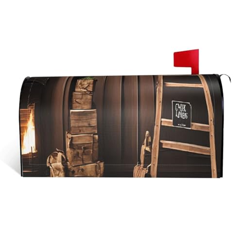 Merry Christmas and Happy New Year – Druck wasserdichte Stoffbriefkastenabdeckung mit Magnetverschluss – anpassbare dekorative Hülle für Outdoor-Briefkästen – passend für 64,8 x 53,3 cm Merry Christmas and Happy New Year – Druck wasserdichte Stoffbriefkastenabdeckung mit Magnetverschluss – anpassbare dekorative Hülle für Outdoor-Briefkästen – passend für 64,8 x 53,3 cm von ZXMDZTSS