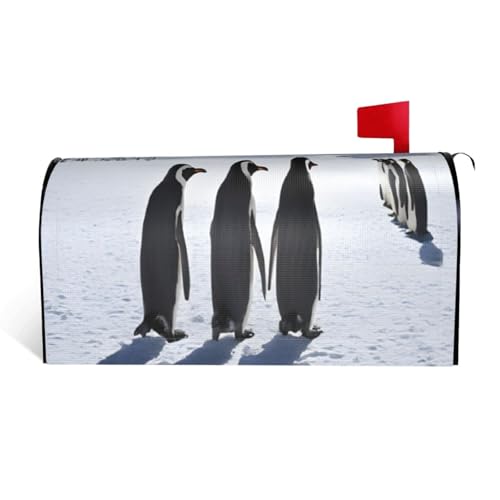 Pinguine auf dem Eisberg – Druck wasserdichte Stoffbriefkastenabdeckung mit Magnetverschluss – anpassbare dekorative Hülle für Briefkästen im Freien – passend für 64,8 x 53,3 cm Pinguine auf dem Eisberg – Druck wasserdichte Stoffbriefkastenabdeckung mit Magnetverschluss – anpassbare dekorative Hülle für Briefkästen im Freien – passend für 64,8 x 53,3 cm von ZXMDZTSS