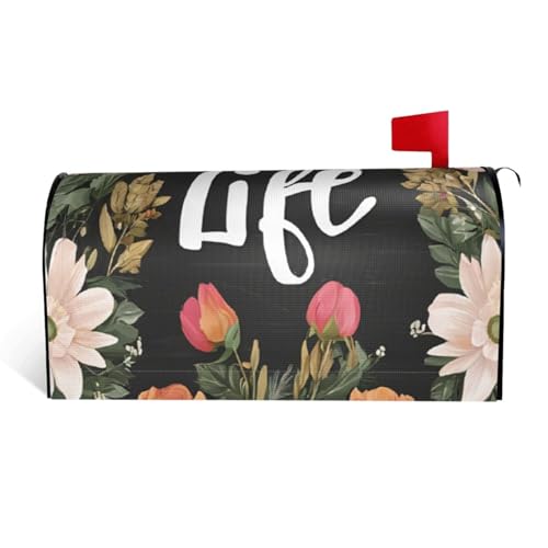Thug Life Briefkastenabdeckung aus wasserdichtem Stoff mit Magnetverschluss, anpassbare dekorative Hülle für Briefkästen im Freien, passend für 64,8 x 53,3 cm von ZXMDZTSS
