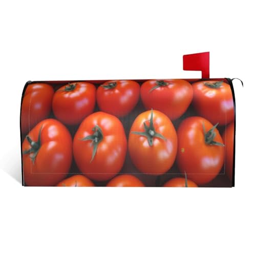 Viele Tomaten – bedruckter wasserdichter Stoffbriefkastendeckel mit Magnetverschluss – anpassbare dekorative Hülle für Briefkästen im Freien – passend für 53,3 x 45,7 cm Viele Tomaten – bedruckter wasserdichter Stoffbriefkastendeckel mit Magnetverschluss – anpassbare dekorative Hülle für Briefkästen im Freien – passend für 53,3 x 45,7 cm von ZXMDZTSS