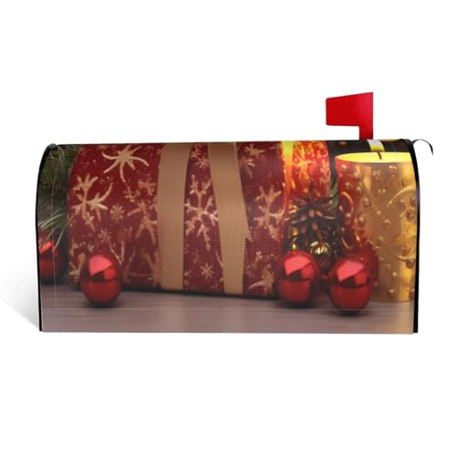 Weihnachtsbox – Druck wasserdichte Stoffbriefkastenabdeckung mit Magnetverschluss – anpassbare dekorative Hülle für Outdoor-Briefkästen – passend für 64,8 x 53,3 cm Weihnachtsbox – Druck wasserdichte Stoffbriefkastenabdeckung mit Magnetverschluss – anpassbare dekorative Hülle für Outdoor-Briefkästen – passend für 64,8 x 53,3 cm von ZXMDZTSS
