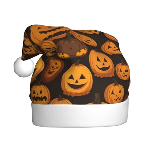 ZXMDZTSS Halloween-Kürbis-Muster – Druck für Erwachsene, Plüsch-Weihnachtsmütze, gemütlich, festlich, Weihnachtsmann-Kopfbedeckung, Pompon für Weihnachtsfeiern, Feiertage. ZXMDZTSS Halloween-Kürbis-Muster – Druck für Erwachsene, Plüsch-Weihnachtsmütze, gemütlich, festlich, Weihnachtsmann-Kopfbedeckung, Pompon für Weihnachtsfeiern, Feiertage. von ZXMDZTSS