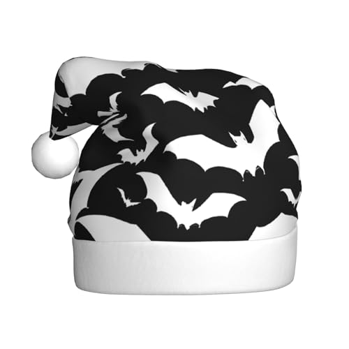 ZXMDZTSS Halloween fliegende Fledermäuse – Druck für Erwachsene, Plüsch-Weihnachtsmütze, gemütlich, festlich, Weihnachtsmann-Kopfbedeckung, Pom-Pom für Weihnachten, Partys, Feiertage. ZXMDZTSS Halloween fliegende Fledermäuse – Druck für Erwachsene, Plüsch-Weihnachtsmütze, gemütlich, festlich, Weihnachtsmann-Kopfbedeckung, Pom-Pom für Weihnachten, Partys, Feiertage. von ZXMDZTSS