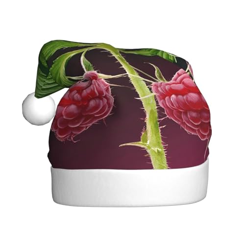 ZXMDZTSS Jamaika-Flagge, Blätter, bedruckt, Plüsch-Weihnachtsmütze, gemütlich, festlich, Weihnachtsmann-Kopfbedeckung, Pompon für Weihnachten, Partys, Feiertage. von ZXMDZTSS