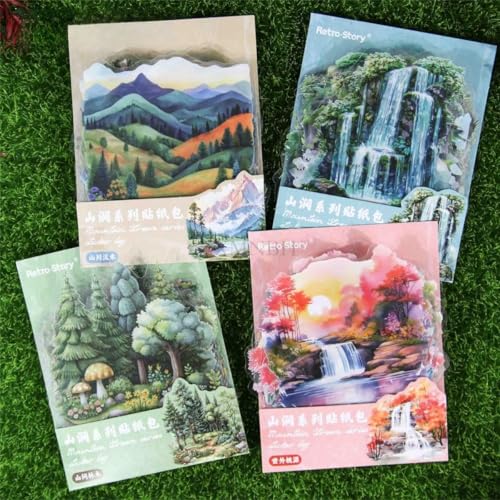 ZXMNBH 20 Stück/Packung Bäume in den Bergen PET-Aufkleber für Scrapbooking-Set, wasserdicht, transparent, Junk-Tagebuch, Zubehör, Tagebuch, Planer, Collage, Laptop, Papierbasteln ZXMNBH 20 Stück/Packung Bäume in den Bergen PET-Aufkleber für Scrapbooking-Set, wasserdicht, transparent, Junk-Tagebuch, Zubehör, Tagebuch, Planer, Collage, Laptop, Papierbasteln von ZXMNBH
