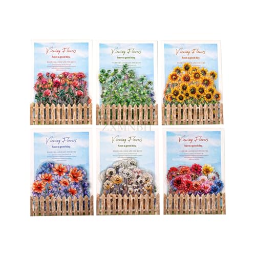 ZXMNBH 20 Stück/Packung QIANZI Dahlie PET Aufkleber für Scrapbooking Kit Wasserdicht Klar Aufkleber Junk Journaling Supplies Journals Tagebuch Planer Collage Laptop Papier Handwerk ZXMNBH 20 Stück/Packung QIANZI Dahlie PET Aufkleber für Scrapbooking Kit Wasserdicht Klar Aufkleber Junk Journaling Supplies Journals Tagebuch Planer Collage Laptop Papier Handwerk von ZXMNBH