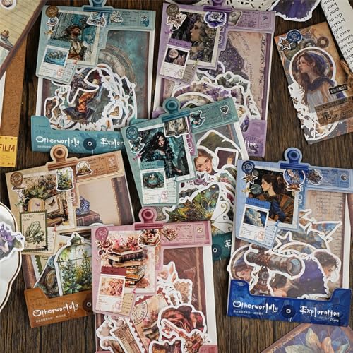 ZXMNBH 25 Stück/Packung getrocknete Rosen Papieraufkleber für Scrapbooking Kit Aufkleber Junk Journaling Supplies Journals Tagebuch Planer Collage Laptop Papier Handwerk Dekorativ von ZXMNBH