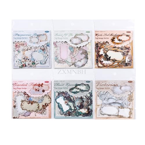 ZXMNBH 30 Stück/Packung Victoria Papieraufkleber für Scrapbooking Kit Aufkleber Junk Journaling Supplies Journals Tagebuch Planer Collage Laptop Papier Handwerk Dekorativ von ZXMNBH