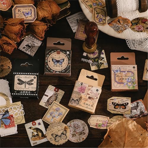 ZXMNBH 46 Stück/Packung Bergelfen Papieraufkleber für Scrapbooking Kit Aufkleber Junk Journaling Supplies Journals Tagebuch Planer Collage Laptop Papier Handwerk Dekorativ ZXMNBH 46 Stück/Packung Bergelfen Papieraufkleber für Scrapbooking Kit Aufkleber Junk Journaling Supplies Journals Tagebuch Planer Collage Laptop Papier Handwerk Dekorativ von ZXMNBH