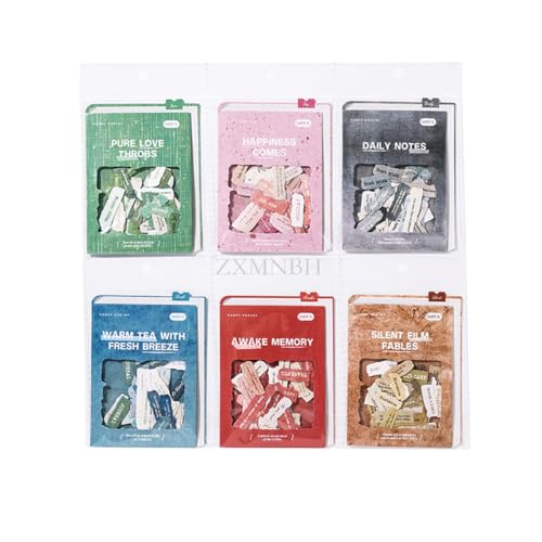 ZXMNBH 50 Stück/Packung Awake Memory Papier Aufkleber für Scrapbooking Kit Aufkleber Junk Journaling Supplies Journals Tagebuch Planer Collage Laptop Papier Handwerk Dekorativ von ZXMNBH