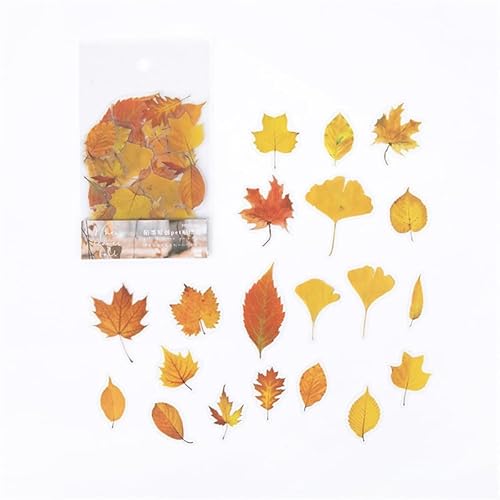 ZXMNBH PET-Aufkleber für Scrapbooking-Set, gelbe Blätter, ästhetisches Papier, Tagebuch, Planer, Junk, Bullet Journaling, dekoratives Zubehör, 40 Stück/Packung ZXMNBH PET-Aufkleber für Scrapbooking-Set, gelbe Blätter, ästhetisches Papier, Tagebuch, Planer, Junk, Bullet Journaling, dekoratives Zubehör, 40 Stück/Packung von ZXMNBH