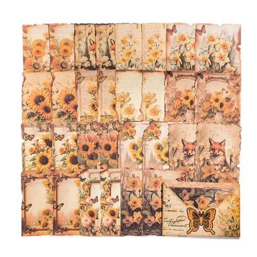 ZXMNBH Papier für Scrapbooking, Vintage-Stil, Abenddämmerung, Collage, Tagebuch, Planer, Materialien, Erwachsene, Junk, Journaling, Dekor, Zubehör, 30 Stück/Packung ZXMNBH Papier für Scrapbooking, Vintage-Stil, Abenddämmerung, Collage, Tagebuch, Planer, Materialien, Erwachsene, Junk, Journaling, Dekor, Zubehör, 30 Stück/Packung von ZXMNBH