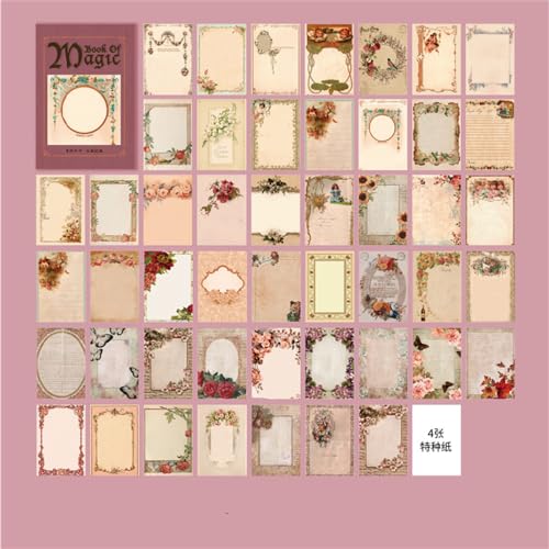 ZXMNBH Papier für Scrapbooking Kit Antiker Rahmen Collage Tagebuch Planer Materialien Erwachsene Junk Journaling Decor Supplies 100 Stück/Packung ZXMNBH Papier für Scrapbooking Kit Antiker Rahmen Collage Tagebuch Planer Materialien Erwachsene Junk Journaling Decor Supplies 100 Stück/Packung von ZXMNBH