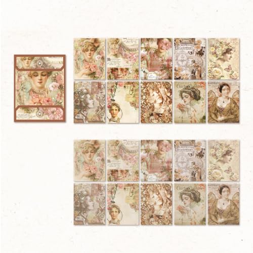 ZXMNBH Papier für Scrapbooking Kit Blume Schönheit Collage Tagebuch Planer Materialien Erwachsene Junk Journaling Decor Supplies 20 Stück/Packung ZXMNBH Papier für Scrapbooking Kit Blume Schönheit Collage Tagebuch Planer Materialien Erwachsene Junk Journaling Decor Supplies 20 Stück/Packung von ZXMNBH