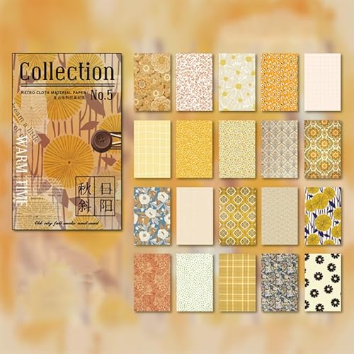 ZXMNBH Papier für Scrapbooking Kit Einstellung Sonne Farbe Collage Tagebuch Planer Materialien Erwachsene Junk Journaling Decor Supplies 60 Stück/Packung ZXMNBH Papier für Scrapbooking Kit Einstellung Sonne Farbe Collage Tagebuch Planer Materialien Erwachsene Junk Journaling Decor Supplies 60 Stück/Packung von ZXMNBH