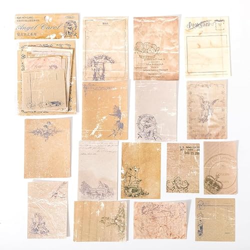 ZXMNBH Papier für Scrapbooking Kit Niedliche Engel Collage Tagebuch Planer Materialien Erwachsene Junk Journaling Decor Supplies 30 Stück/Packung von ZXMNBH