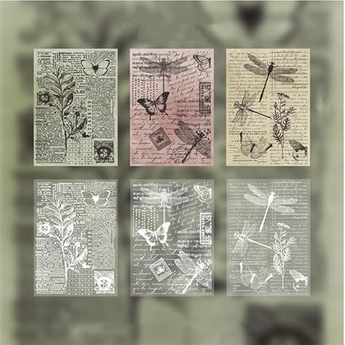 ZXMNBH Papier für Scrapbooking Kit Schmetterling Libelle Collage Tagebuch Planer Materialien Erwachsene Junk Journaling Decor Supplies 30 Stück/Packung ZXMNBH Papier für Scrapbooking Kit Schmetterling Libelle Collage Tagebuch Planer Materialien Erwachsene Junk Journaling Decor Supplies 30 Stück/Packung von ZXMNBH