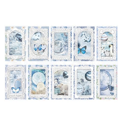 ZXMNBH Papier für Scrapbooking Kit Schmetterling Spitze Collage Tagebuch Planer Materialien Erwachsene Junk Journaling Decor Supplies 50 Stück/Packung ZXMNBH Papier für Scrapbooking Kit Schmetterling Spitze Collage Tagebuch Planer Materialien Erwachsene Junk Journaling Decor Supplies 50 Stück/Packung von ZXMNBH