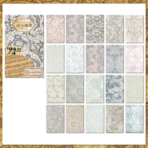 ZXMNBH Papier für Scrapbooking-Set, Burgen, Muster, Collage, Tagebuch, Planer, Materialien, Erwachsene, Junk, Journaling, Dekoration, Zubehör, 60 Stück/Box ZXMNBH Papier für Scrapbooking-Set, Burgen, Muster, Collage, Tagebuch, Planer, Materialien, Erwachsene, Junk, Journaling, Dekoration, Zubehör, 60 Stück/Box von ZXMNBH