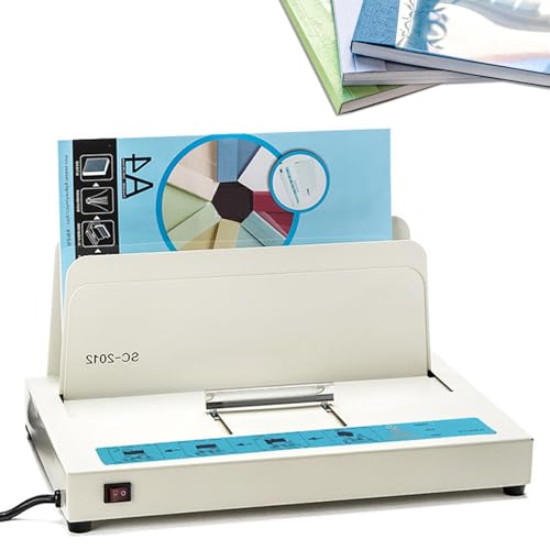 ZXNANA Elektrische thermische Bindemaschine, 1-50 mm verstellbar, eingebautes Kühlregal für A3 (Kurze Kante) / A4 / A5-Dokumente, ideal für Ausschreibungen/Verträge von ZXNANA