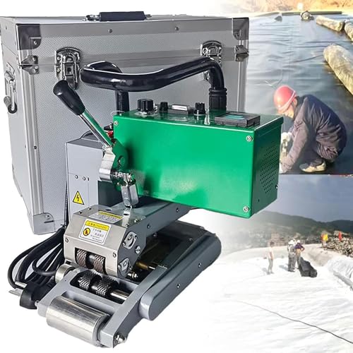 ZXNANA Geomembran-Schweißgerät, Hochleistungs-Heißkeilschweißgerät für HDPE-PVC-Dickschicht, ideal zum Abdichten und Reparieren von Kunststoffmembranen ZXNANA Geomembran-Schweißgerät, Hochleistungs-Heißkeilschweißgerät für HDPE-PVC-Dickschicht, ideal zum Abdichten und Reparieren von Kunststoffmembranen von ZXNANA