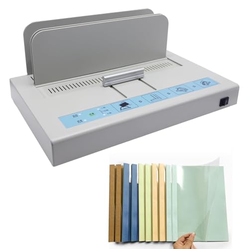 ZXNANA Thermobindemaschine, enthält 10 Bindeumschläge und Klebestreifen für A3 / A4 / A5-Dokumente, perfekt für Verträge/Rechnungen/Berichte ZXNANA Thermobindemaschine, enthält 10 Bindeumschläge und Klebestreifen für A3 / A4 / A5-Dokumente, perfekt für Verträge/Rechnungen/Berichte von ZXNANA