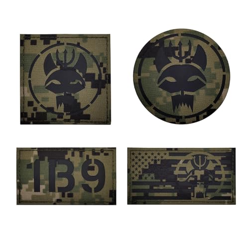 2 PCS Camouflage Piratenflaggenaufnäher, reflektierende taktische Moralapplikation, Haken- und Schleifenverschluss, US Flaggenaufnäher (7,as Shown) von ZXRSJBL