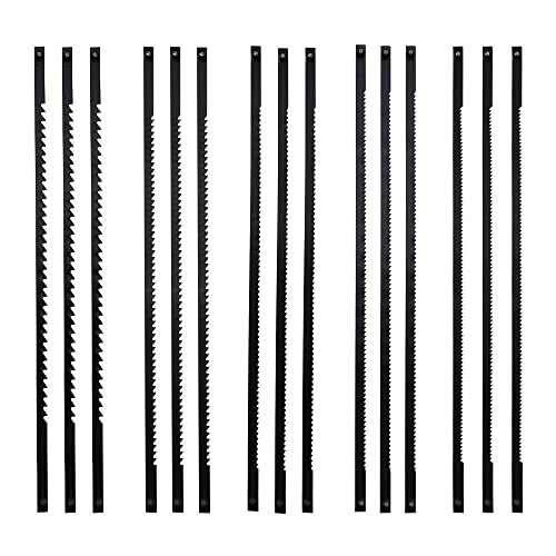 ZXShow 15 Stücke Laubsägeblätter 135 mm Scroll Sägeblätter 10/14/18/21/24 Zähne Kohlenstoffstahl Dekupiersägeblätter Sägeblatt Dekupiersäge für Holzbearbeitung Elektrowerkzeug-Zubehör ZXShow 15 Stücke Laubsägeblätter 135 mm Scroll Sägeblätter 10/14/18/21/24 Zähne Kohlenstoffstahl Dekupiersägeblätter Sägeblatt Dekupiersäge für Holzbearbeitung Elektrowerkzeug-Zubehör von ZXShow