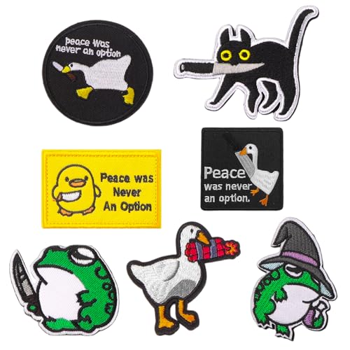 ZXShow 7 Stück Klett Militär Gänse Enten Lustiger Patches Klett Patch Süßer Entenbissmesser Aufnäher Lustiges Patch Klett,für Rucksäcke,Geschirre, Westen,Aufnäher Rucksack Patches Klett Lustig ZXShow 7 Stück Klett Militär Gänse Enten Lustiger Patches Klett Patch Süßer Entenbissmesser Aufnäher Lustiges Patch Klett,für Rucksäcke,Geschirre, Westen,Aufnäher Rucksack Patches Klett Lustig von ZXShow