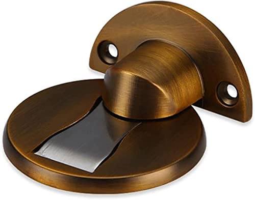 ZXTIIEUF Selbstklebender Türstopper, Stoßfängerpuffer, Türstopper aus Edelstahl, versteckte Türstopperhalter for Bodentürstopper, Möbelbeschläge(Noir) von ZXTIIEUF