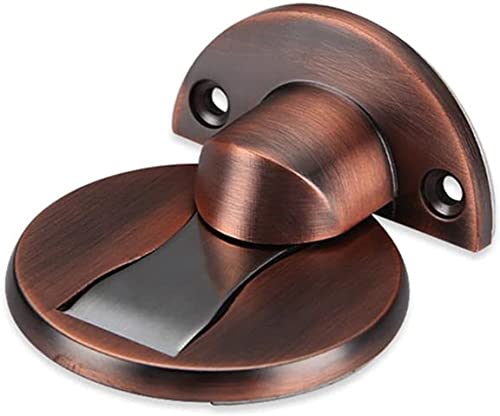 ZXTIIEUF Selbstklebender Türstopper, Stoßfängerpuffer, Türstopper aus Edelstahl, versteckte Türstopperhalter for Bodentürstopper, Möbelbeschläge(Rosso) von ZXTIIEUF