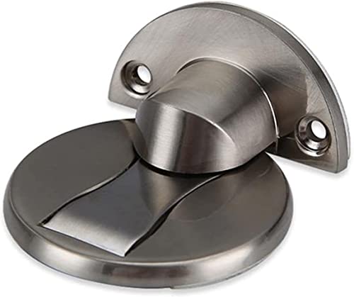 ZXTIIEUF Selbstklebender Türstopper, Stoßfängerpuffer, Türstopper aus Edelstahl, versteckte Türstopperhalter for Bodentürstopper, Möbelbeschläge(Sliver) von ZXTIIEUF