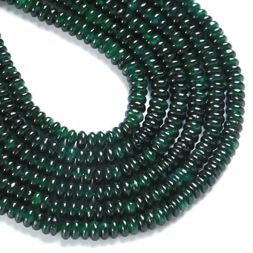 150 Stück 2 x 4 mm natürliche, schwärzlich-grüne Jadestein-Rondelle-Perlen, Abakus-Scheibensteinperlen, rund, lose Abstandshalter, Edelstein für DIY-Armbänder, Halsketten, Schmuckherstellung 150 Stück 2 x 4 mm natürliche, schwärzlich-grüne Jadestein-Rondelle-Perlen, Abakus-Scheibensteinperlen, rund, lose Abstandshalter, Edelstein für DIY-Armbänder, Halsketten, Schmuckherstellung von ZXYMLZI
