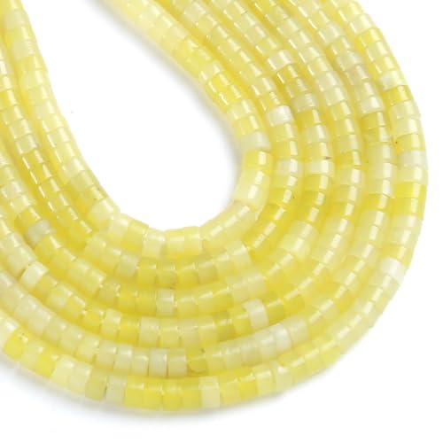 150 Stück 2 x 4 mm natürliche Zitronen-Jade-Stein-Perlen in Röhrenform, lose, flach, rund, zylinderförmig, flache Abstandshalter, grüne Steinperlen für Armbänder, Ohrringe, Schmuckherstellung 150 Stück 2 x 4 mm natürliche Zitronen-Jade-Stein-Perlen in Röhrenform, lose, flach, rund, zylinderförmig, flache Abstandshalter, grüne Steinperlen für Armbänder, Ohrringe, Schmuckherstellung von ZXYMLZI