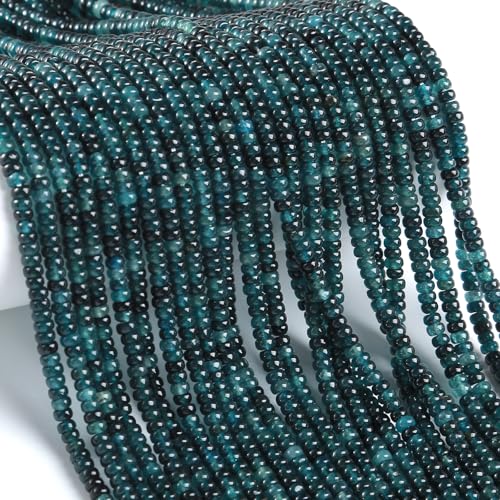 150 Stück 2 x 4 mm natürliche dunkelblaue Jade-Rondelle-Perlen, Abakus-Scheibensteinperlen, rund, lose Abstandshalter, Edelstein für DIY-Armbänder, Halsketten, Schmuckherstellung 150 Stück 2 x 4 mm natürliche dunkelblaue Jade-Rondelle-Perlen, Abakus-Scheibensteinperlen, rund, lose Abstandshalter, Edelstein für DIY-Armbänder, Halsketten, Schmuckherstellung von ZXYMLZI