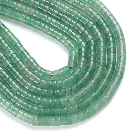 150 Stück 2 x 4 mm natürliche grüne Jade-Stein-Perlen in Röhrenform, lose, flach, rund, Zylinder, flache Abstandshalter, grüne Steinperlen für Armbänder, Ohrringe, Schmuckherstellung 150 Stück 2 x 4 mm natürliche grüne Jade-Stein-Perlen in Röhrenform, lose, flach, rund, Zylinder, flache Abstandshalter, grüne Steinperlen für Armbänder, Ohrringe, Schmuckherstellung von ZXYMLZI