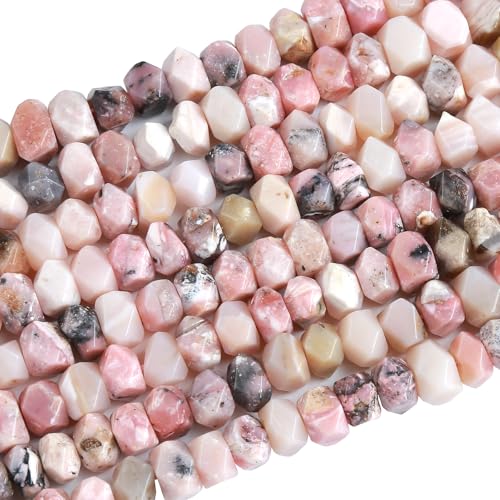 6 x 11 mm, 50 Stück natürlicher rosa Opalstein, unregelmäßig, speziell geschliffen, lose Perlen für Schmuck, DIY, Armband, 19,1 cm 6 x 11 mm, 50 Stück natürlicher rosa Opalstein, unregelmäßig, speziell geschliffen, lose Perlen für Schmuck, DIY, Armband, 19,1 cm von ZXYMLZI