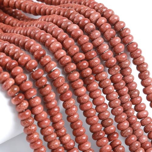 76 Stück 5 x 8 mm Naturstein Gold Sandstein Rondelle Spacer lose Perlen Abakus Scheibe Stein Runde lose Edelsteinperlen für Schmuckherstellung DIY Armband Halskette 76 Stück 5 x 8 mm Naturstein Gold Sandstein Rondelle Spacer lose Perlen Abakus Scheibe Stein Runde lose Edelsteinperlen für Schmuckherstellung DIY Armband Halskette von ZXYMLZI