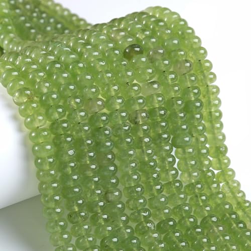 76 Stück 5 x 8 mm Naturstein Olivgrün Jade Rondelle Abstandshalter lose Abakus-Scheibenstein runde lose Edelsteinperlen für Schmuckherstellung DIY Armband Halskette 76 Stück 5 x 8 mm Naturstein Olivgrün Jade Rondelle Abstandshalter lose Abakus-Scheibenstein runde lose Edelsteinperlen für Schmuckherstellung DIY Armband Halskette von ZXYMLZI