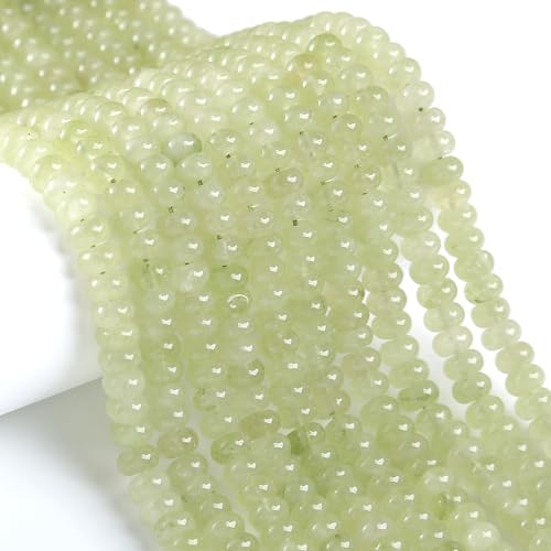 76 Stück 5 x 8 mm Naturstein Prehnit Jade Rondelle Abstandshalter lose Abakus-Scheibenstein runde lose Edelsteinperlen für Schmuckherstellung DIY Armband Halskette 76 Stück 5 x 8 mm Naturstein Prehnit Jade Rondelle Abstandshalter lose Abakus-Scheibenstein runde lose Edelsteinperlen für Schmuckherstellung DIY Armband Halskette von ZXYMLZI